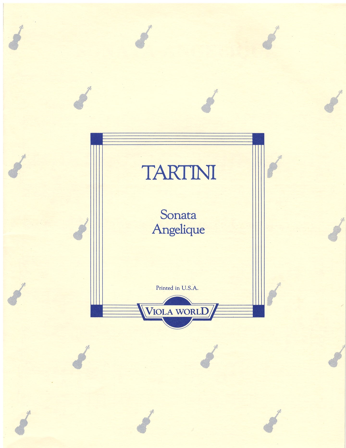Tartini - Sonata Angelique