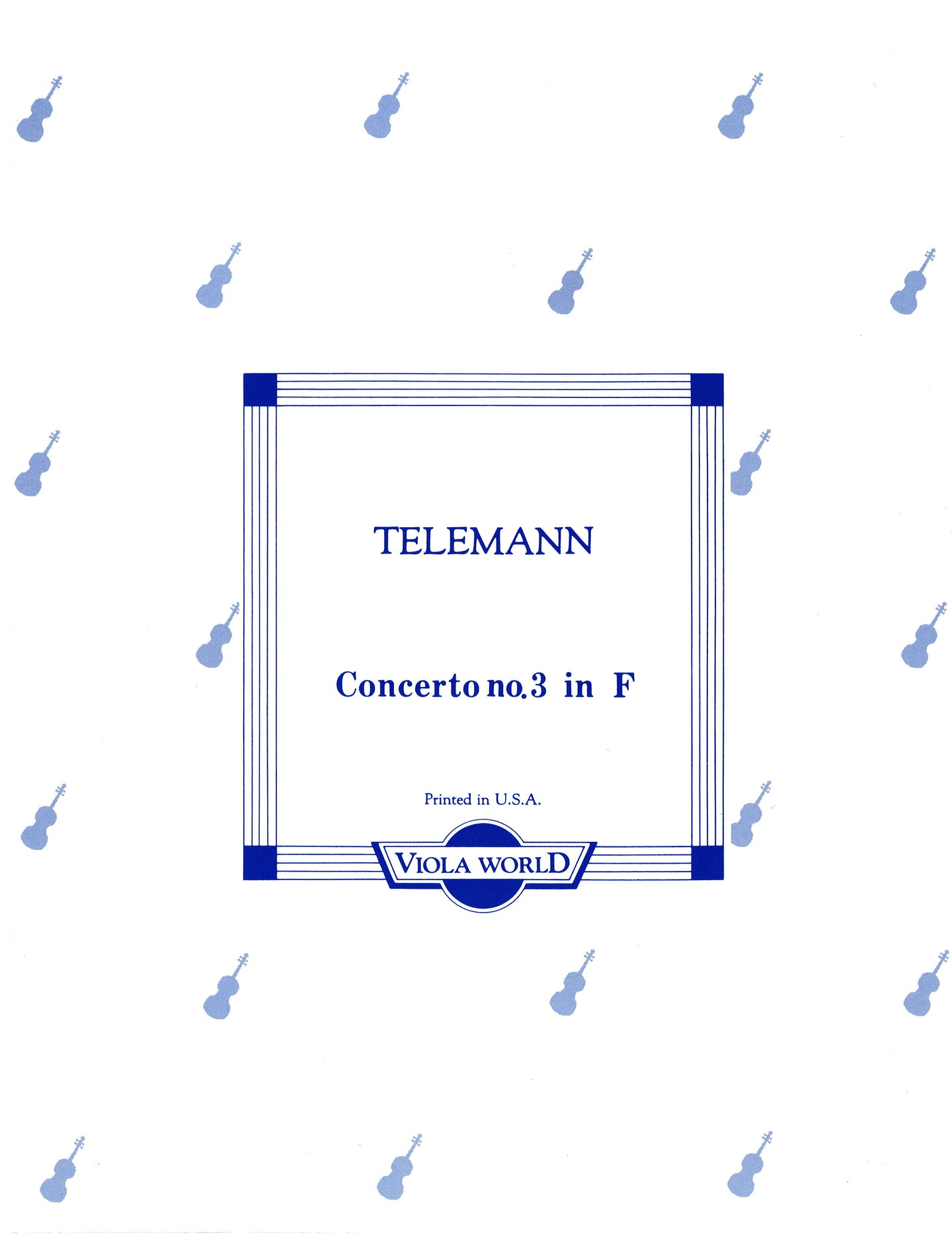 Telemann - Concerto #3 in F for Four Violas
