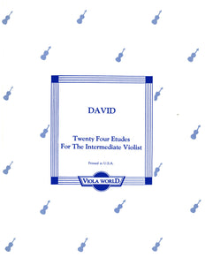David - Twenty-four Etudes for the Intermediate Violist