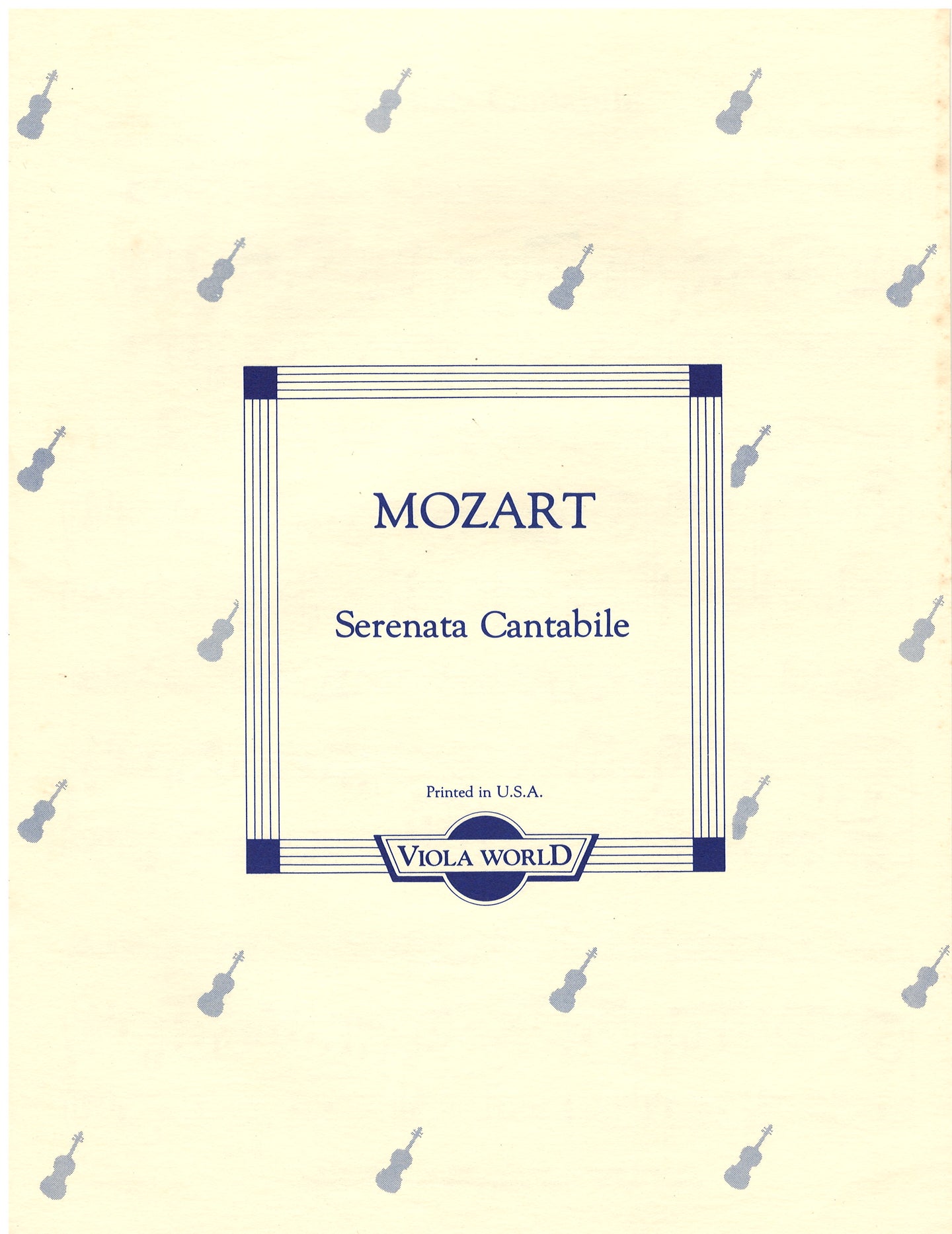 Mozart - Serenata Cantabile K.283