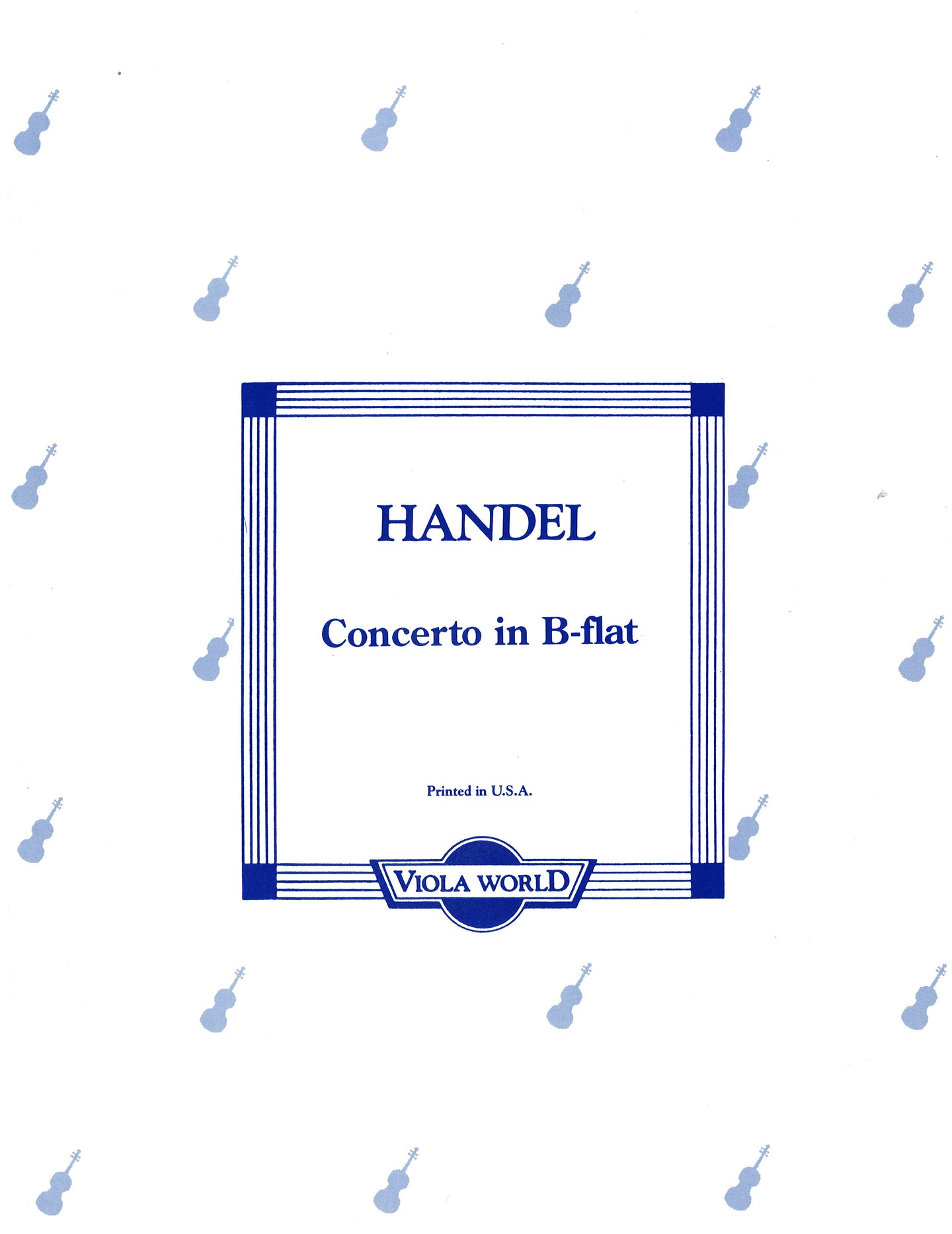 Handel - Concerto in B Flat
