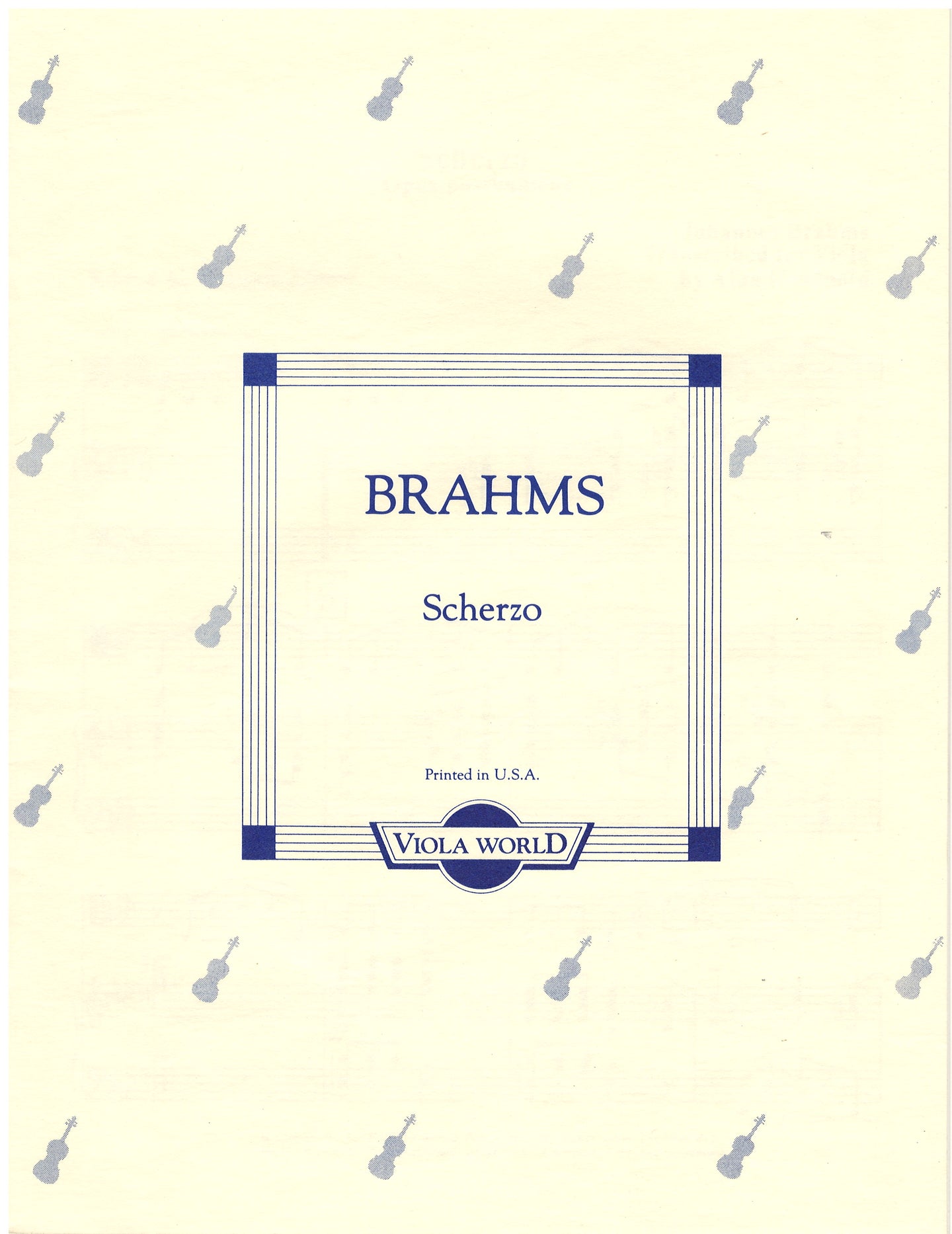 Brahms - Scherzo