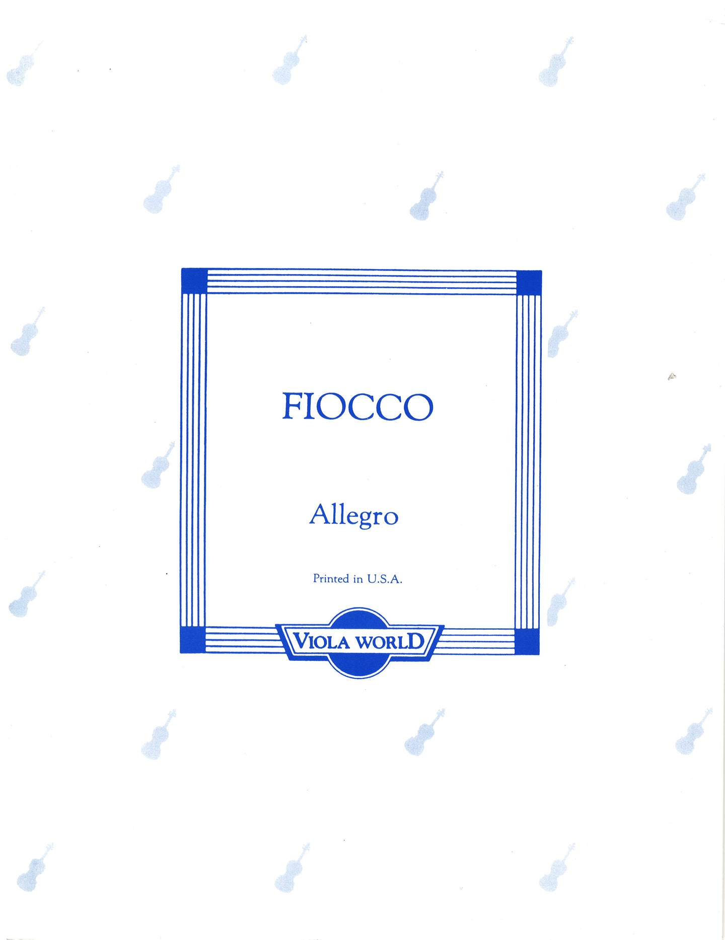 Fiocco - Allegro