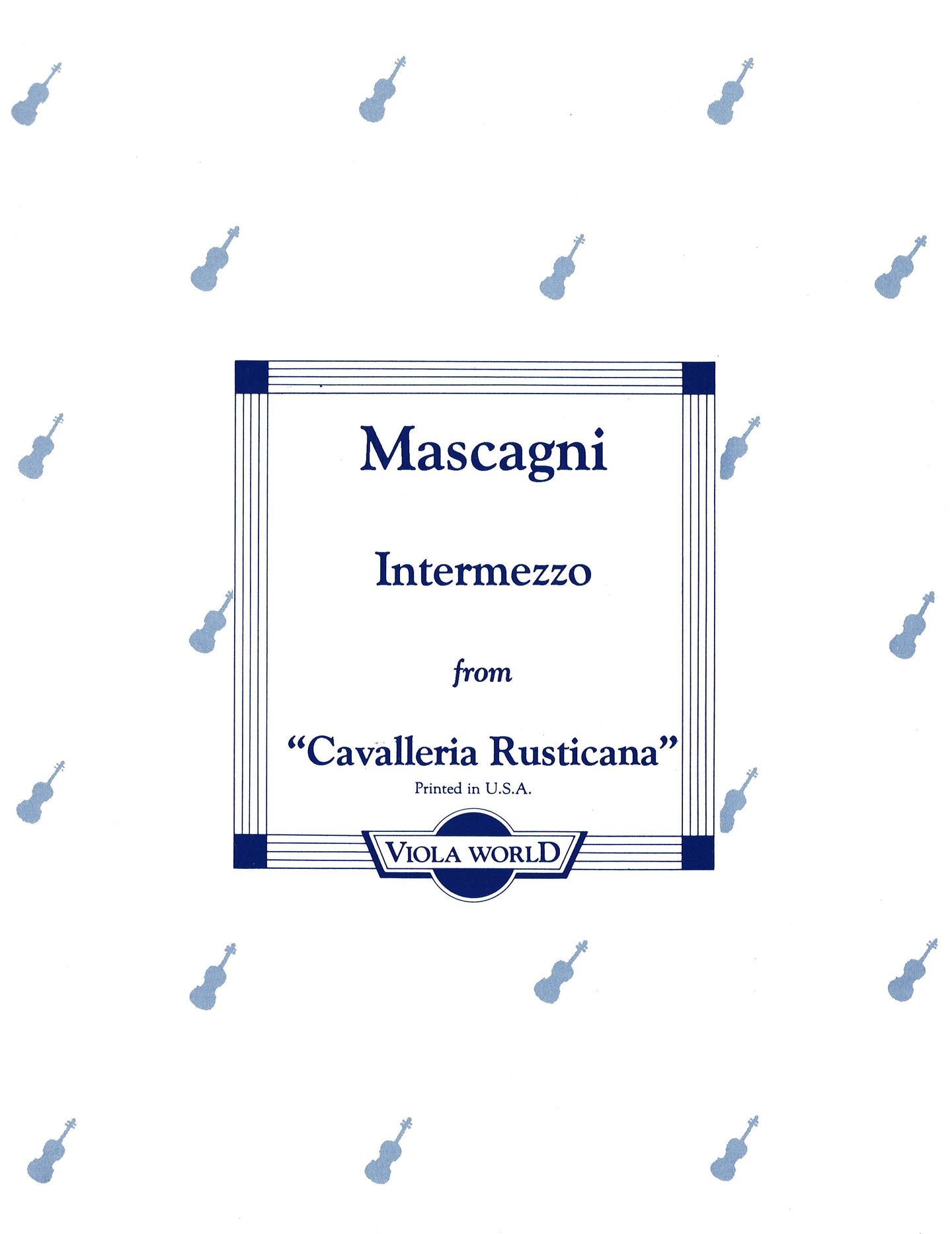 Mascagni - Intermezzo from 