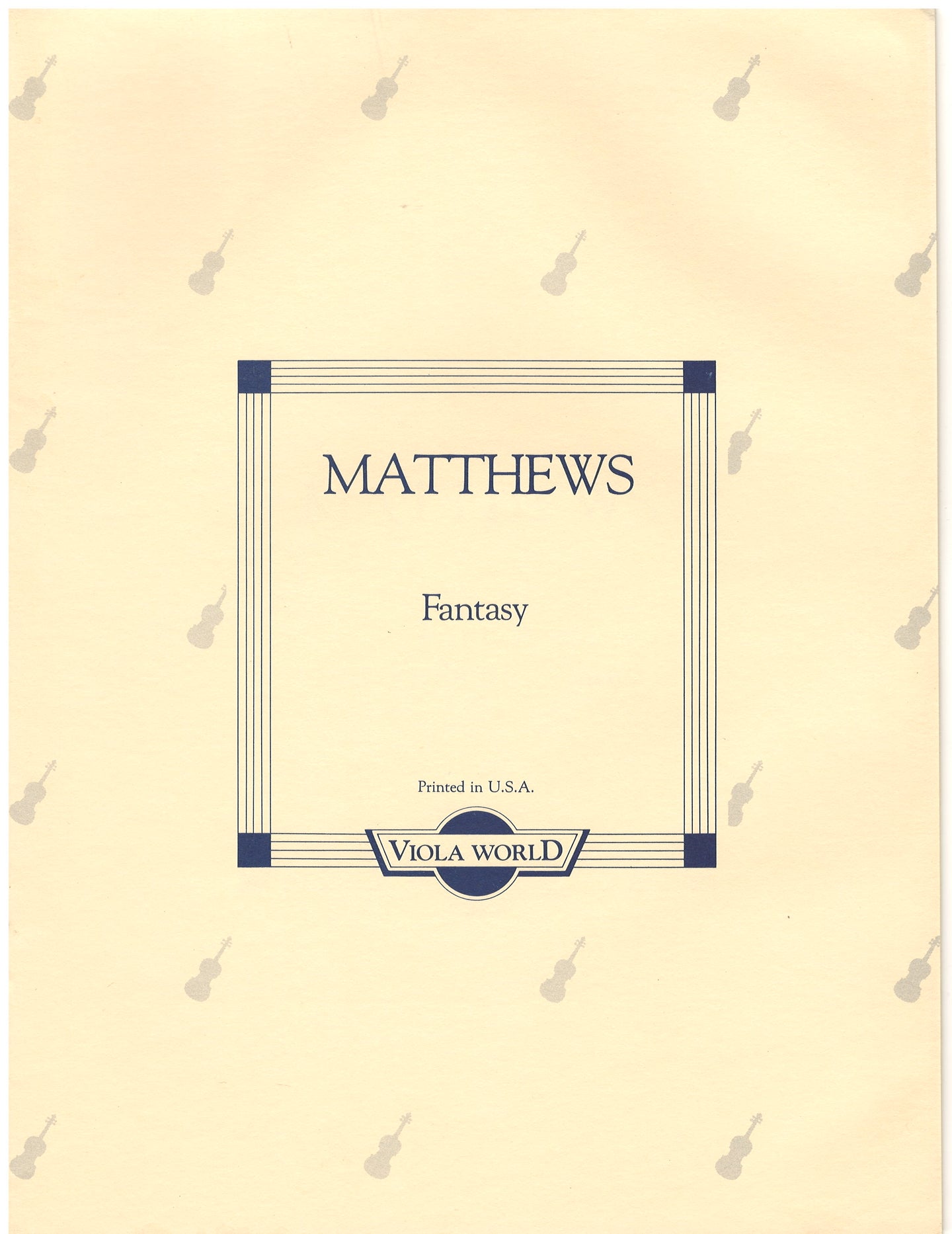 Matthews - Fantasy