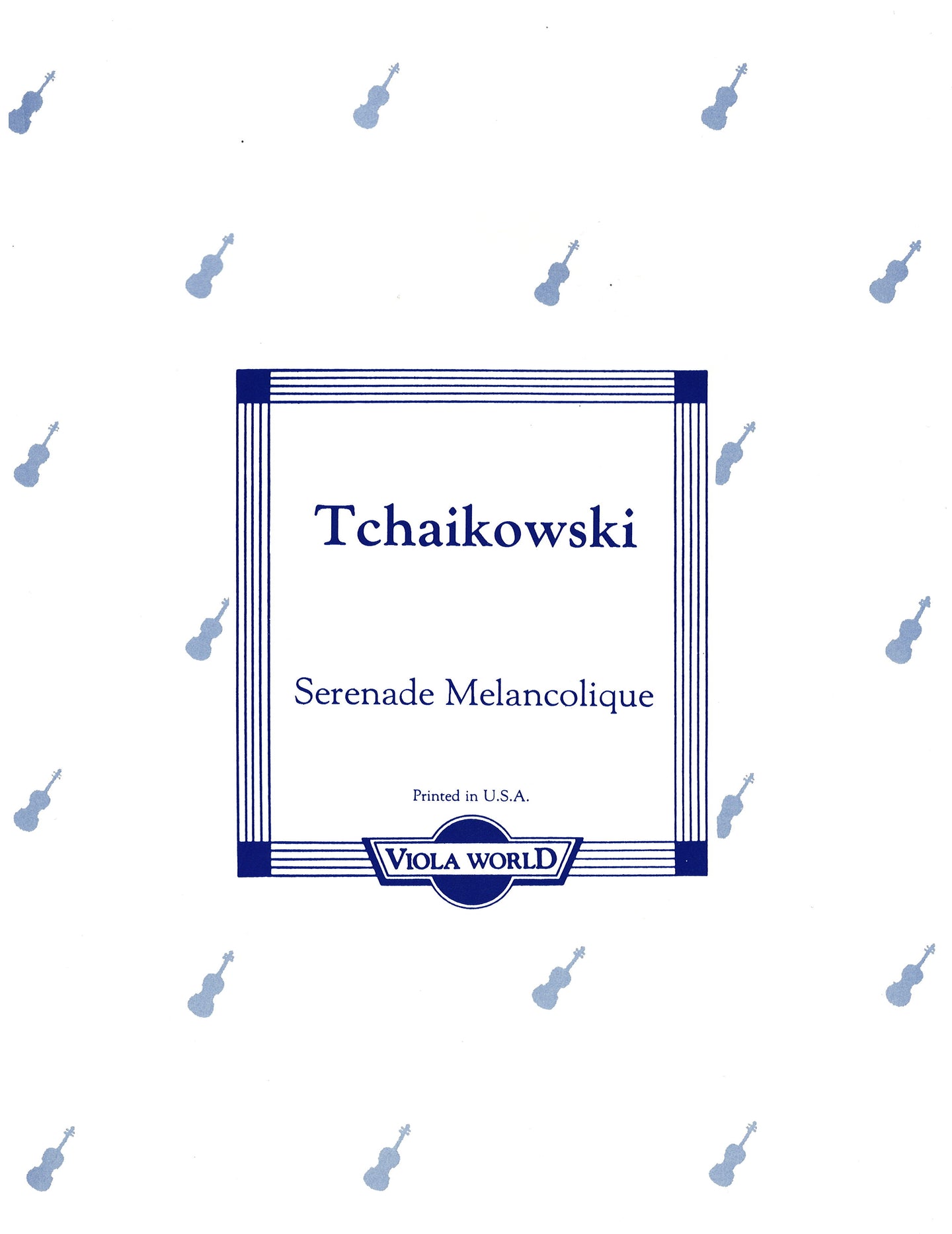 Tchaikowski - Seranade Melancholique