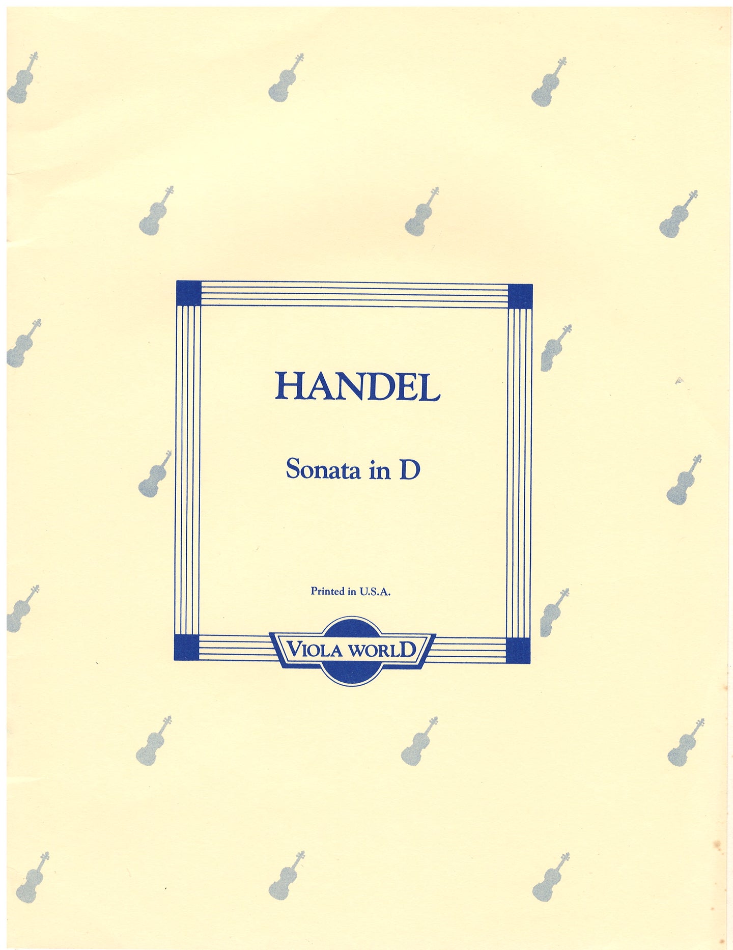 Handel - Sonata in D