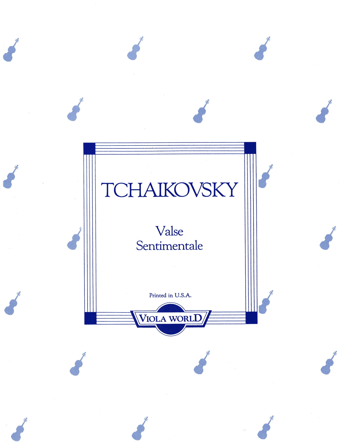 Tchaikowski - Valse Sentimentale