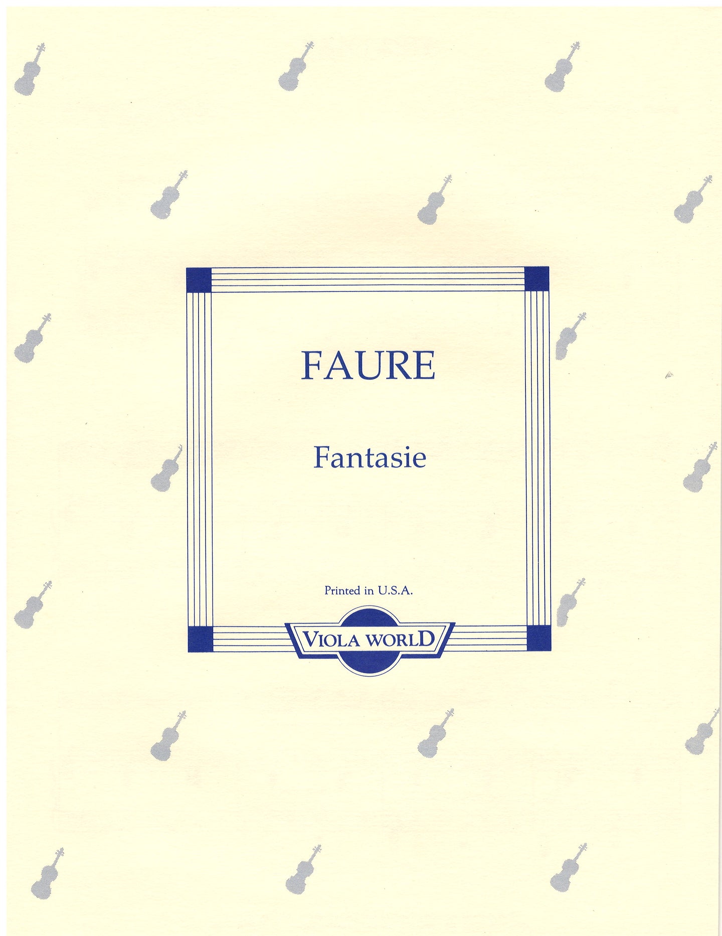 Faure - Fantasy